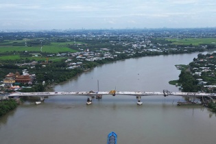 Hợp long cầu Bạch Đằng 2 nối Đồng Nai với Bình Dương, sẽ thông xe vào dịp lễ 2/9