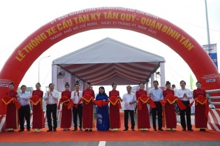 TP.HCM thông xe cầu Tân Kỳ - Tân Quý giải tỏa ùn tắc ở cửa ngõ phía Tây