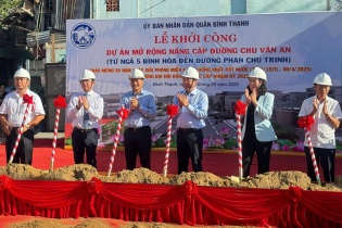 TP.HCM khởi công mở rộng 600 m đường Chu Văn An, vốn đầu tư 1.067 tỷ đồng
