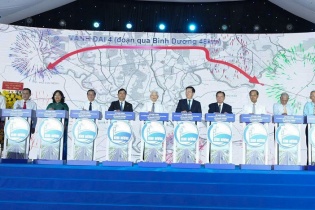 Khởi công dự án đường Vành đai 4, TP.HCM đoạn qua Bình Dương