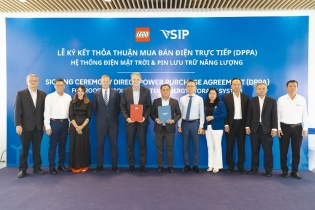 VSIP ký kết thỏa thuận bán điện trực tiếp cho nhà máy của LEGO