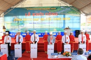 Ninh Thuận: Khởi công đập sông Dinh vốn 700 tỷ đồng