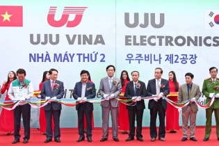 UJU Vina khánh thành nhà máy sản xuất linh kiện điện tử 9,2 triệu USD tại Vĩnh Phúc