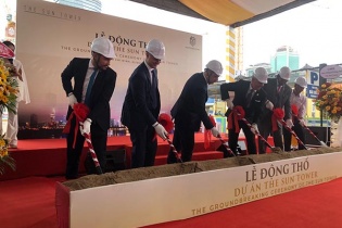 Masterise Homes động thổ tòa nhà văn phòng thương mại Sun Tower