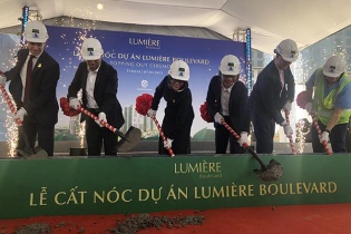 Dự án Lumière Boulevard của Masterise Homes chính thức cất nóc 