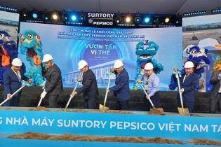 Suntory Pepsico khởi công nhà máy thứ 6 vận hành năng lượng tái tạo tại Long An