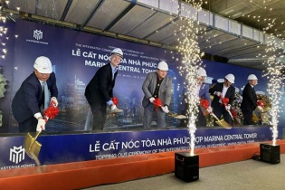 Masterise Group chính thức cất nóc tòa nhà Marina Central Tower