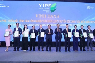 Vinh danh Nhà phát triển bất động sản công nghiệp có chiến lược chuyển đổi xanh tiêu biểu 2025