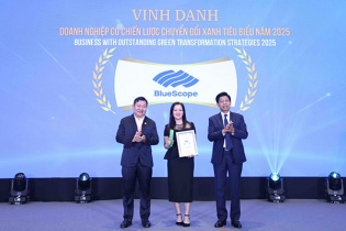 NS BlueScope Vietnam tiếp tục là Doanh nghiệp có chiến lược chuyển đổi xanh tiêu biểu năm 2025