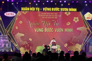 SATRA khai mạc chợ hoa xuân Bình Điền Bính Ngọ 