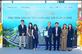 LA Home nhận chứng chỉ xanh EDGE, khẳng định tiêu chuẩn phát triển bền vững