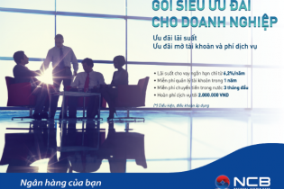 Ngân hàng Quốc dân ưu đãi "sốc" cho doanh nghiệp vừa và nhỏ