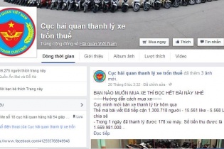 Không có việc Hải quan mời chào thanh lý xe trên facebook