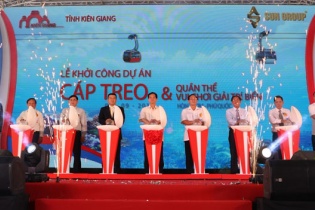 Sun Group khởi công dự án cáp treo dài nhất thế giới tại Phú Quốc