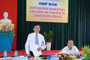 Thành phố Quảng Ngãi chính thức lên đô thị loại II