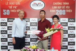 driVadz trao giải “Đề Pa” trị giá 50 triệu đồng cho chủ xe may mắn