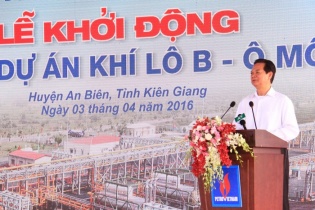 Thủ tướng Nguyễn Tấn Dũng khởi động chuỗi dự án Khí Lô B-Ô Môn