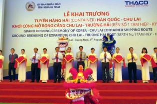 Khởi công dự án mở rộng cảng Chu Lai - Trường Hải, vốn đầu tư 200 tỷ đồng