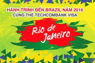 Chủ thẻ Techcombank sang Brazil xem Olympic 2016