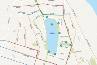 [Infographics] Hướng đi của các phương tiện khi Hồ Gươm thành phố đi bộ