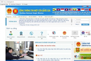 33 thủ tục hành chính đã được đưa lên Cơ chế một cửa quốc gia
