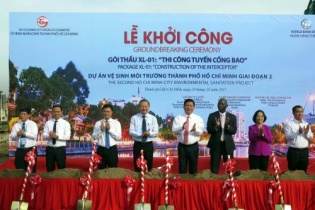 TP.HCM: Khởi công dự án vệ sinh môi trường có vốn đầu tư hơn 11.000 tỷ đồng