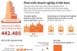 [Infographic] Phát triển doanh nghiệp ở Việt Nam