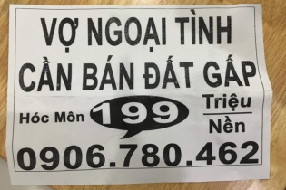 "Cò" đất tung chiêu thời xuống giá: "Vợ ngoại tình cần bán đất gấp"