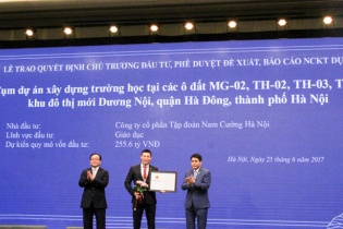 Tập đoàn Nam Cường sẽ đầu tư xây dựng 4 trường học mới cho Hà Nội