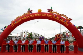 Khánh thành cầu vượt sông Tam Bạc trị giá 80 tỷ đồng