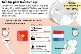 [Infographic] Quan hệ Việt Nam - Hà Lan tiếp tục phát triển tích cực