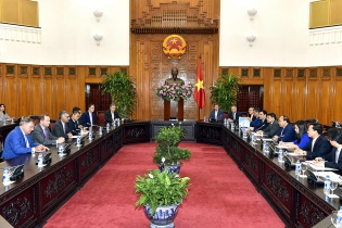 Thủ tướng đánh giá cao sự quan tâm của các nhà đầu tư quốc tế