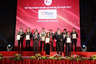 TPBank nằm trong nhóm 50 doanh nghiệp có lợi nhuận tốt nhất Việt Nam 2017