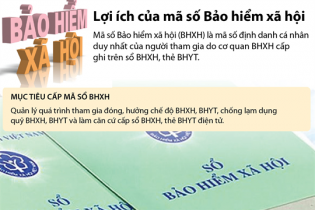 [Infographic] Lợi ích của mã số Bảo hiểm xã hội