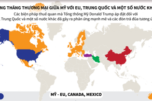 [Infographic] Căng thẳng thương mại giữa Mỹ với EU, Trung Quốc và một số nước khác