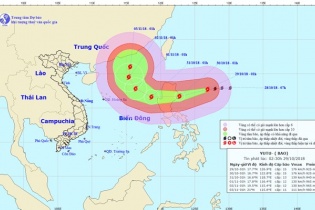 Dự báo thời tiết hôm nay 29/10: Bão Yutu giật trên cấp 17 hướng về phía đất liền