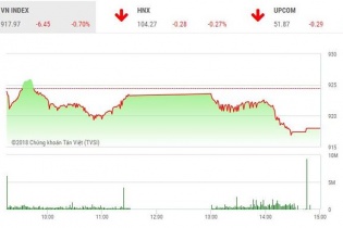 Phiên 23/11: Dù "sóng lớn" ở VCG, VN-Index vẫn về dưới mốc 920 điểm