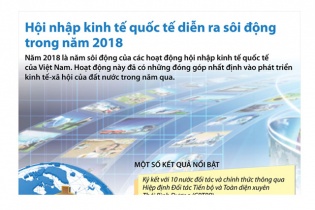[Infographic] Hội nhập kinh tế quốc tế diễn ra sôi động trong năm 2018