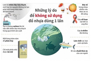[Infographic] Những lý do để không sử dụng đồ nhựa dùng một lần
