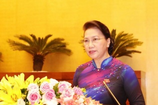 Chủ tịch Quốc hội Nguyễn Thị Kim Ngân phát biểu khai mạc Kỳ họp thứ 7, Quốc hội khóa XIV