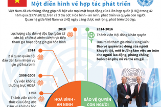 [Infographic] Việt Nam - Liên hợp quốc: Một điển hình về hợp tác phát triển