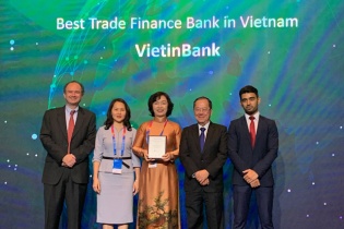 VietinBank được vinh danh "Ngân hàng Tài trợ thương mại tốt nhất Việt Nam"