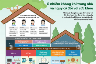 [Infographic] Ô nhiễm không khí trong nhà và nguy cơ đối với sức khỏe