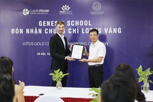 Capital House nhận chứng chỉ xanh LOTUS hạng vàng cho Genesis School