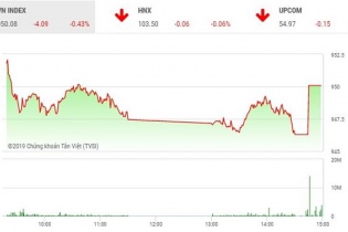 Phiên 13/6: VN-Index giữ được chốt chặn 950 điểm