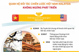 [Infographic] Quan hệ Đối tác chiến lược Việt Nam - Malaysia không ngừng phát triển