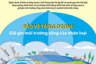 [Infographic] Bảo vệ tầng ozone, giữ gìn môi trường sống của nhân loại