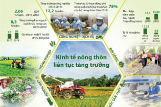 [Infographic] Kinh tế nông thôn liên tục tăng trưởng
