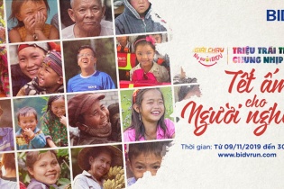 BIDV khởi động giải chạy "Nụ cười BIDV - Tết ấm cho người nghèo 2020"