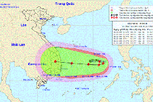 Dự báo thời tiết hôm nay 6/11: Bão số 6 giật cấp 10 hướng về đất liền